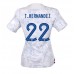 Cheap France Theo Hernandez #22 Away Football Shirt Women World Cup 2022 Short Sleeve